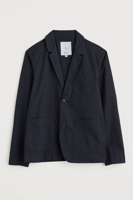 los hombres towen de algodón orgánico blazer