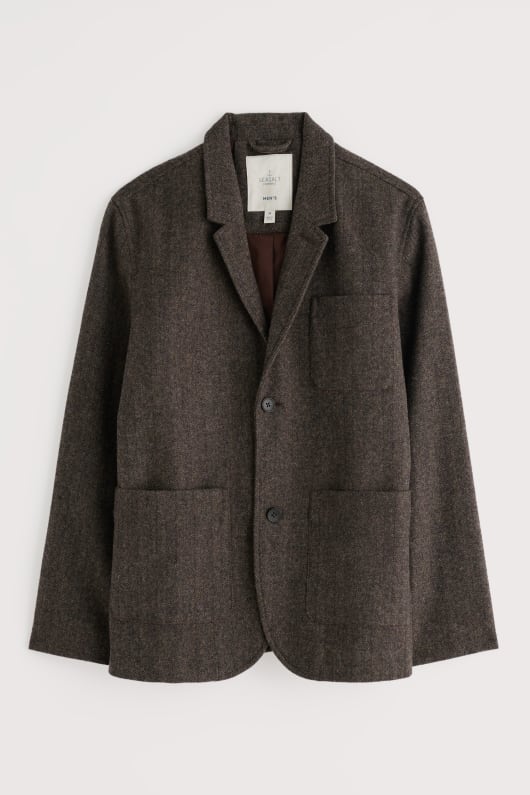 los hombres pelynt textura blazer