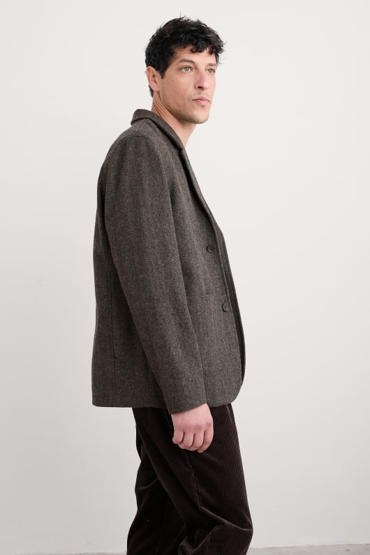 los hombres pelynt textura blazer