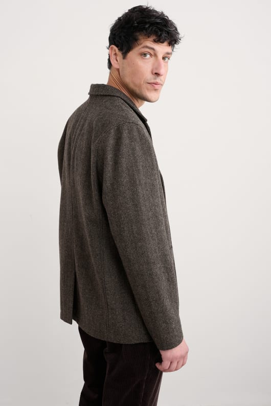 los hombres pelynt textura blazer