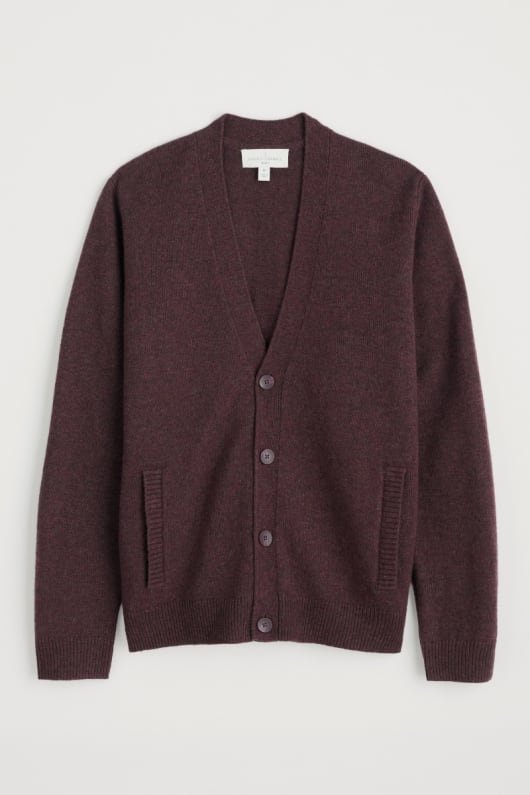 los hombres cleer mezcla de lana de cordero cardigan
