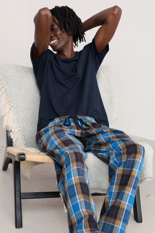 los hombres trevothen conjunto de pijama de manga corta
