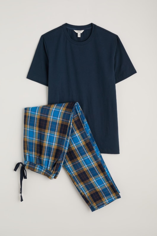 los hombres trevothen conjunto de pijama de manga corta