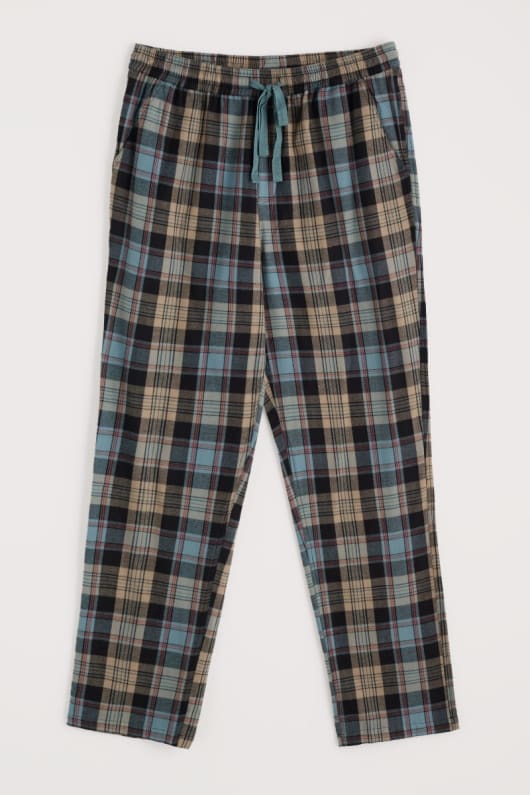 los hombres de connerton pijama de pantalones en gots-algodón orgánico certificado de franela