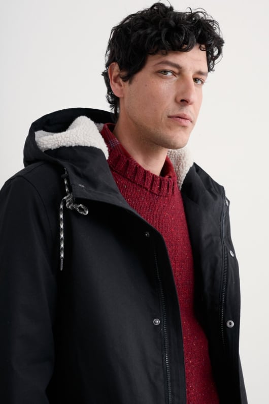 los hombres tidesman capa impermeable