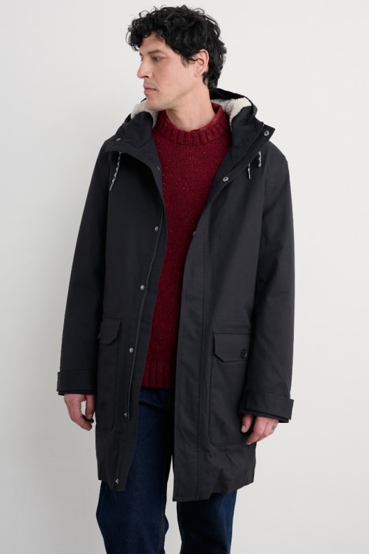 los hombres tidesman capa impermeable