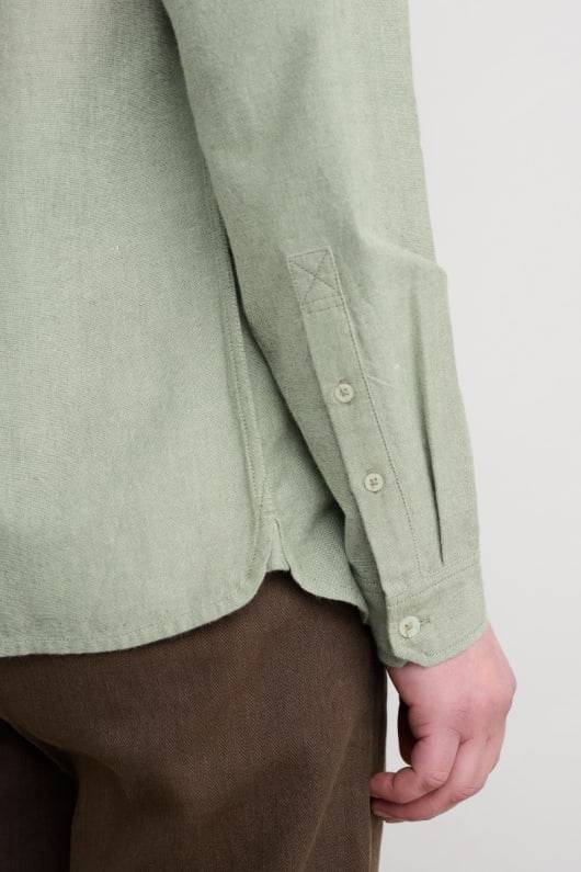 los hombres jenken de algodón orgánico camisa oxford