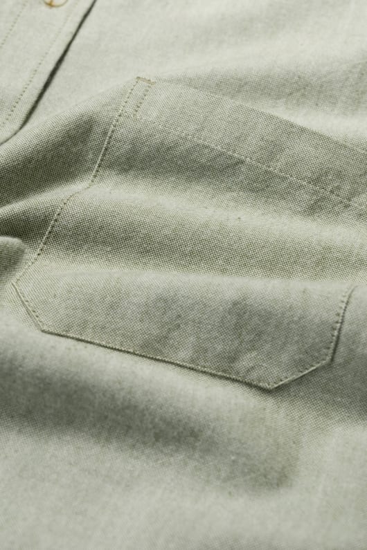 los hombres jenken de algodón orgánico camisa oxford