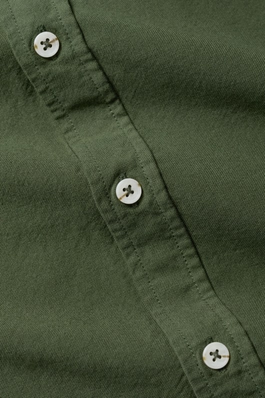 los hombres jenken teñido camisa oxford