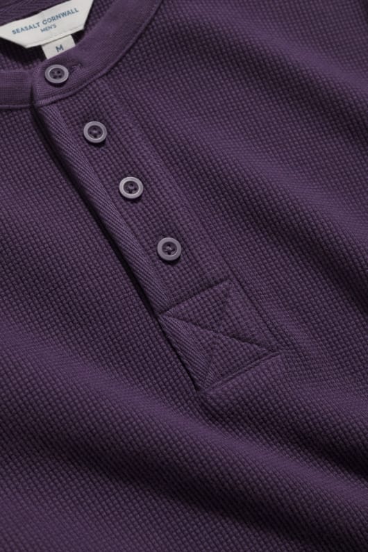 los hombres del bergantín henley top en algodón orgánico