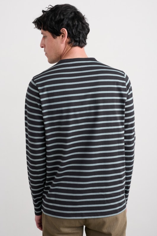 los hombres de cuello camisa de marinero en gots-algodón orgánico certificado