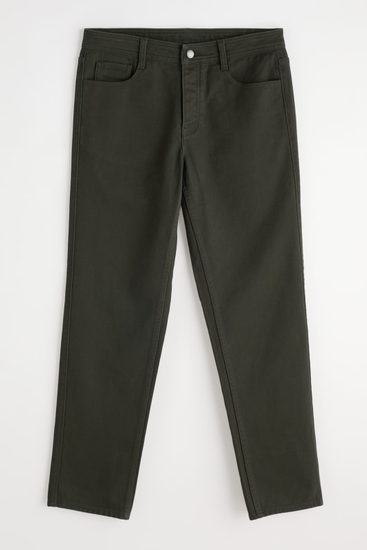 los hombres de la tala de pierna recta pantalones