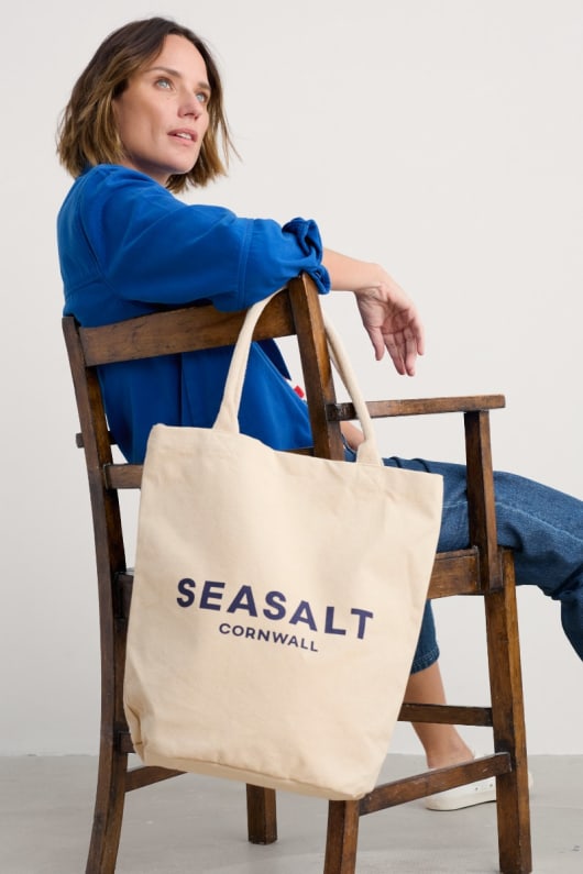 lienzo seasalt logotipo de la bolsa de asas