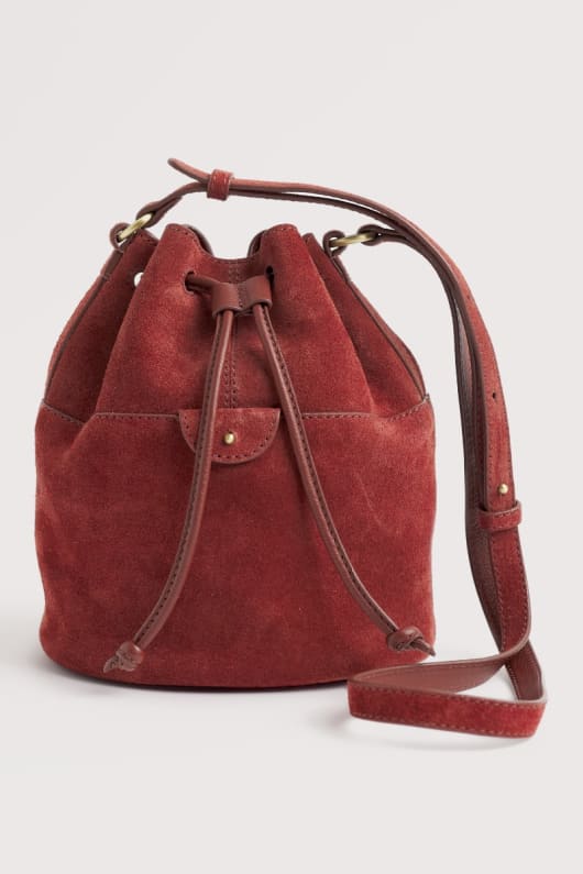 mor marea de gamuza bolsa de balde