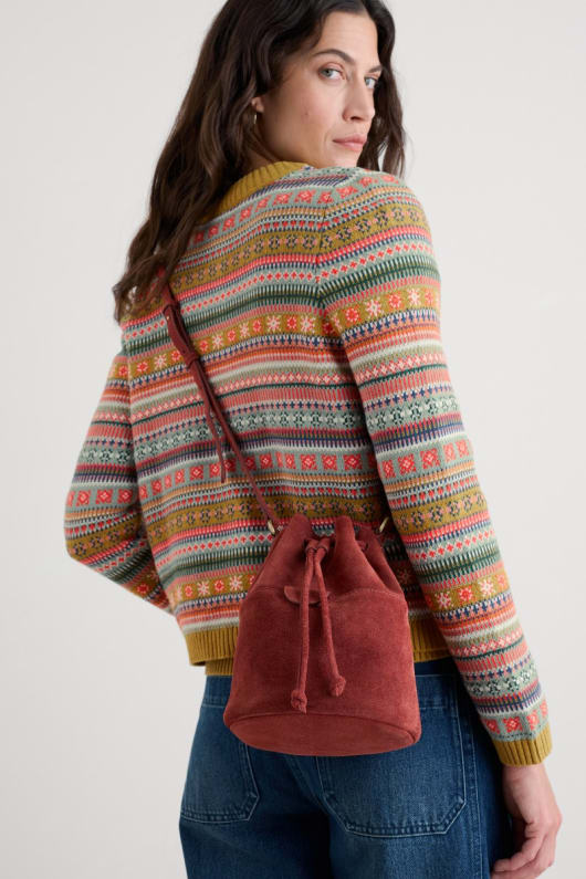 mor marea de gamuza bolsa de balde