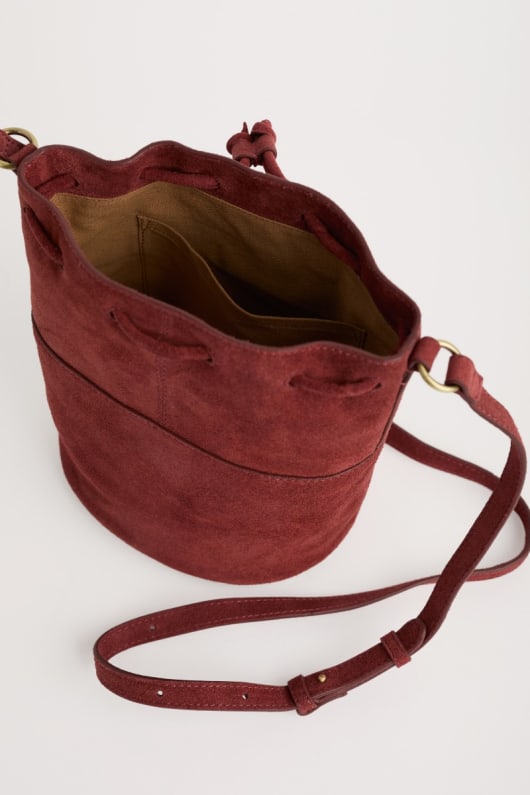 mor marea de gamuza bolsa de balde