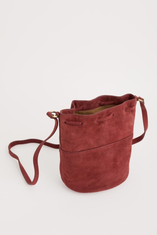 mor marea de gamuza bolsa de balde