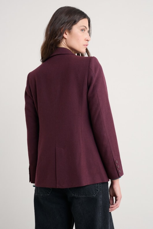 lowena de lana con mezcla de blazer