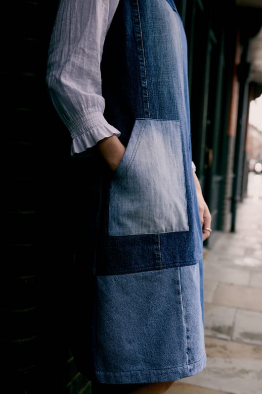 más allá de retro x seasalt calican delantal vestido