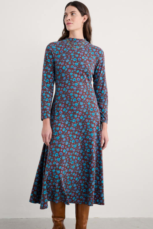 st merryn columna vestido de jersey