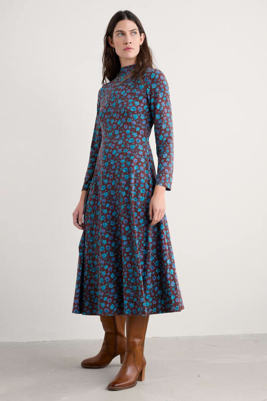 st merryn columna vestido de jersey