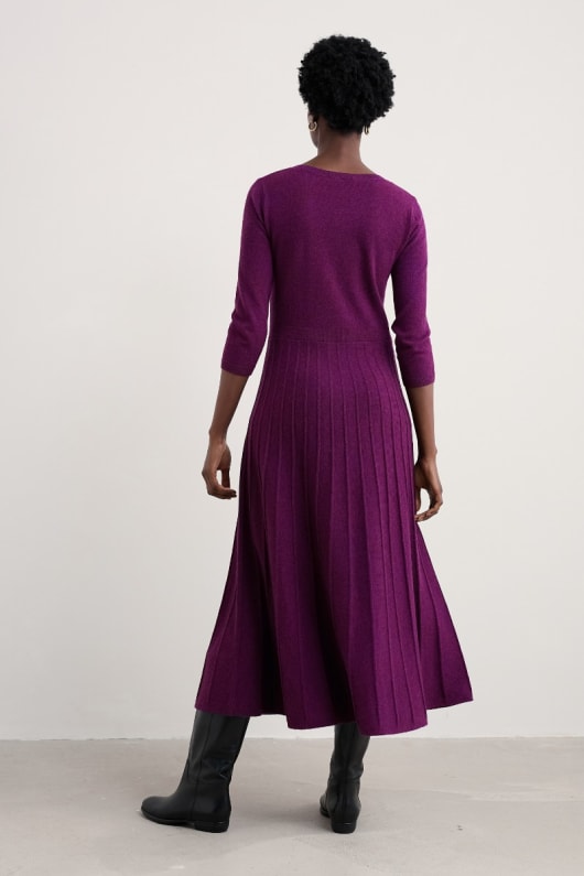 canción popular de punto vestido midi