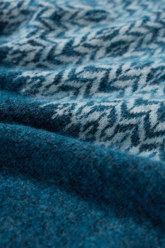 abeto de escarcha mohair-mezcla de fair isle puente
