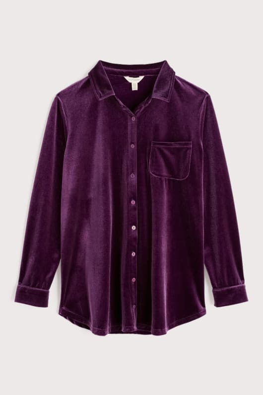 olmo camisa de terciopelo