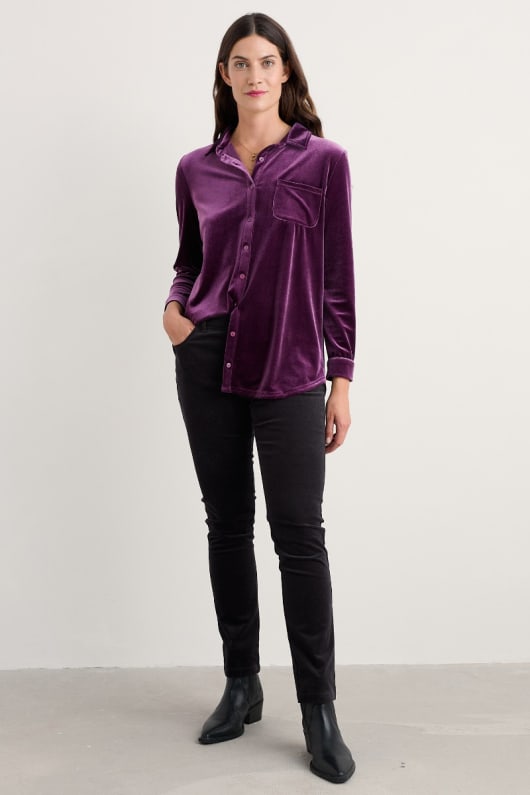 olmo camisa de terciopelo