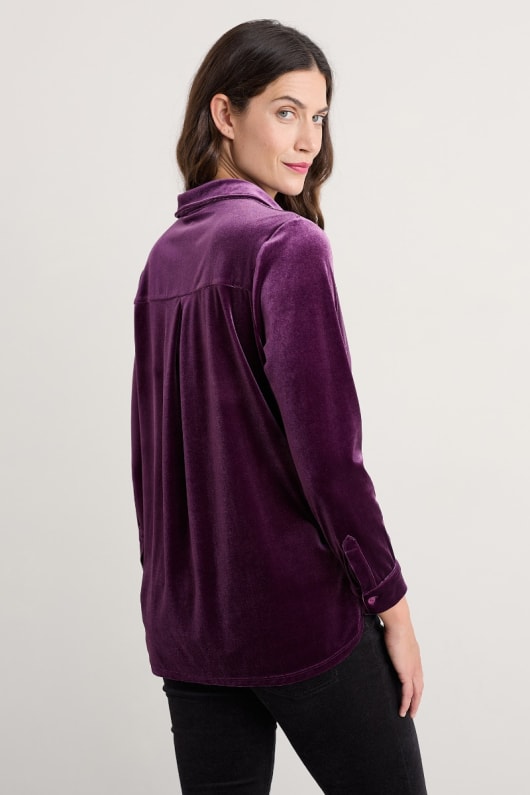olmo camisa de terciopelo