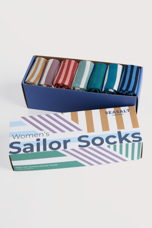 caja de regalo de 7 mujeres de marinero calcetines