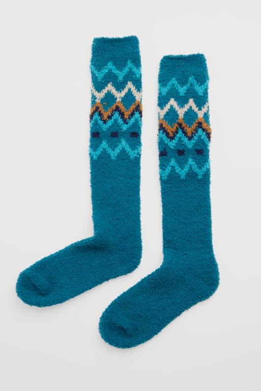 de las mujeres de largo fluffies calcetines