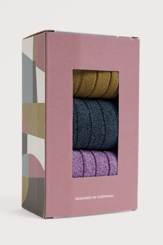 caja de regalo de 3 mujeres bloomin buenos calcetines