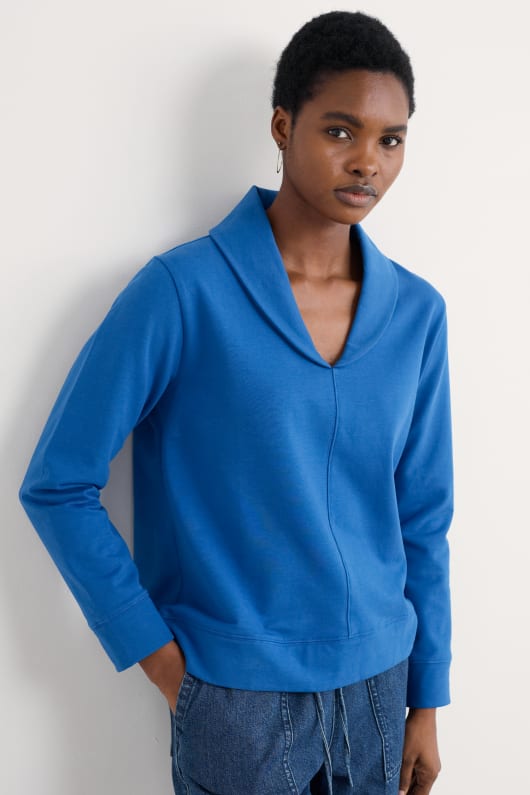 nudo berry sudadera de cuello chal