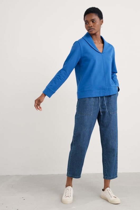nudo berry sudadera de cuello chal