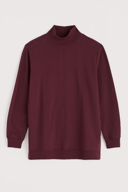 bremble orgánica de algodón de cuello de la sudadera