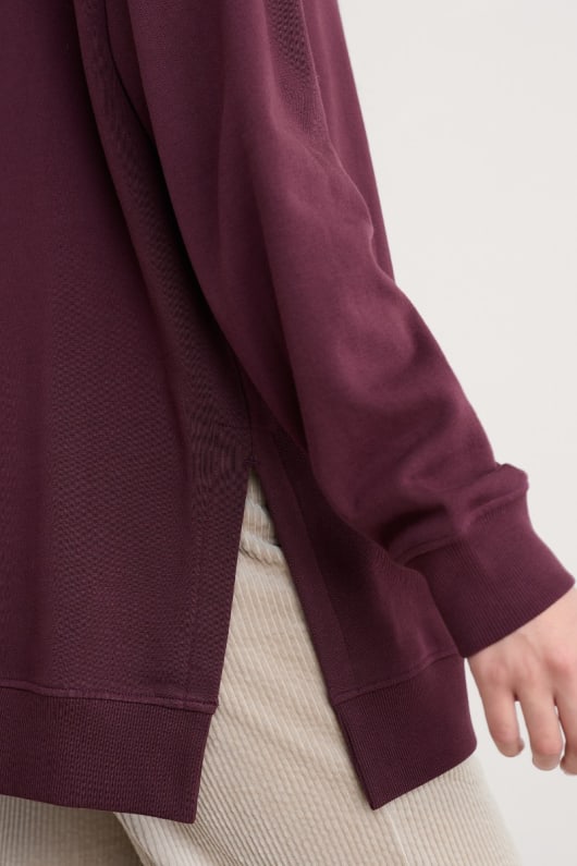 bremble orgánica de algodón de cuello de la sudadera