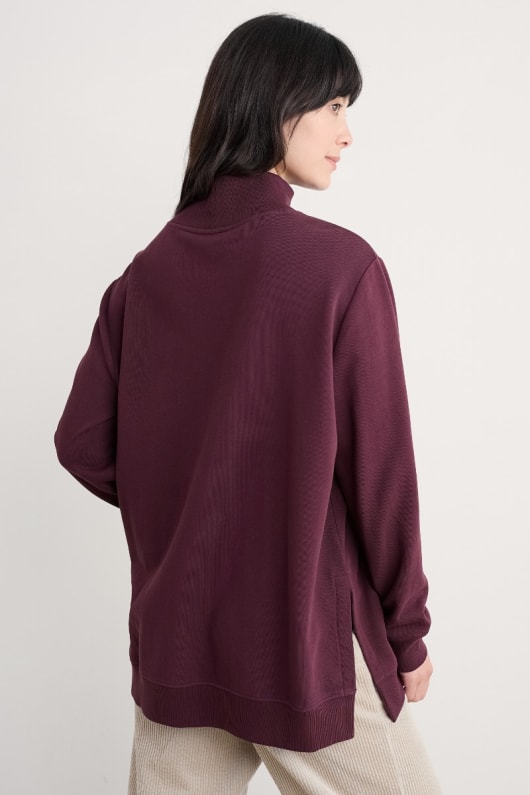 bremble orgánica de algodón de cuello de la sudadera