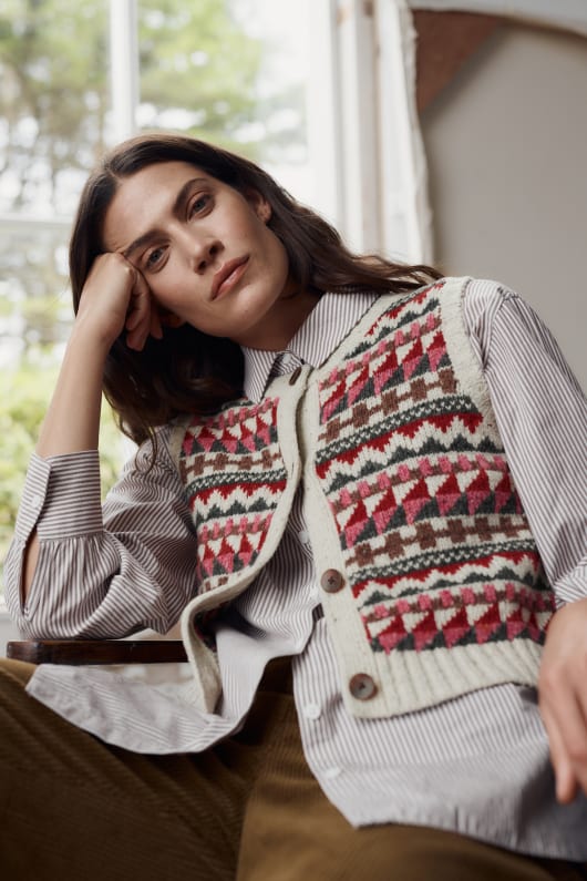 dawson recogida de fair isle chaleco