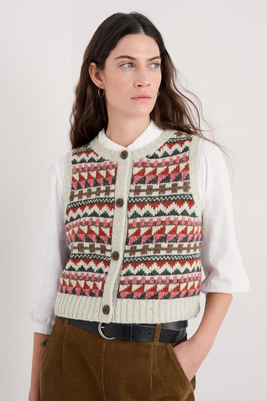 dawson recogida de fair isle chaleco