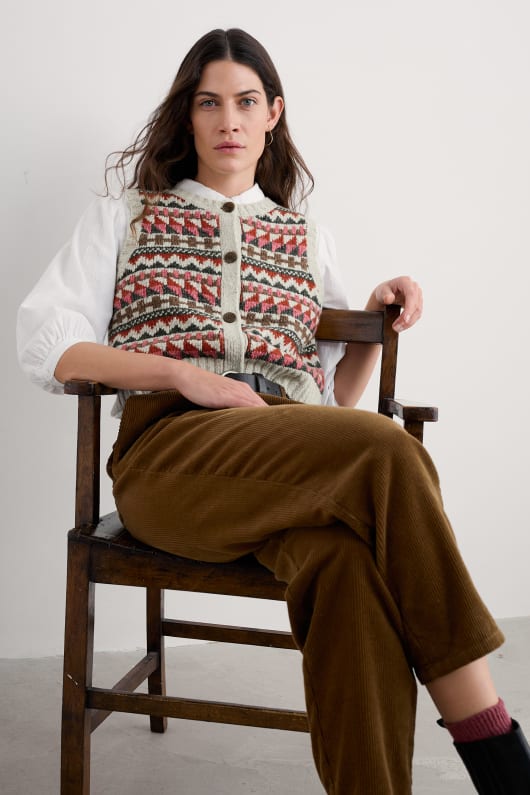 dawson recogida de fair isle chaleco