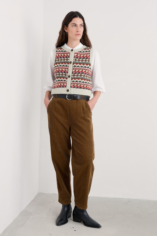dawson recogida de fair isle chaleco