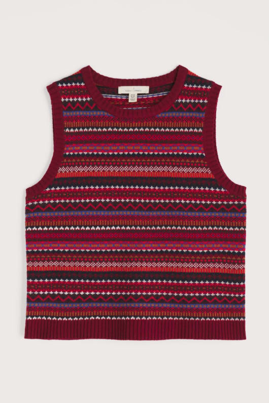 percella cove fair isle chaleco de punto