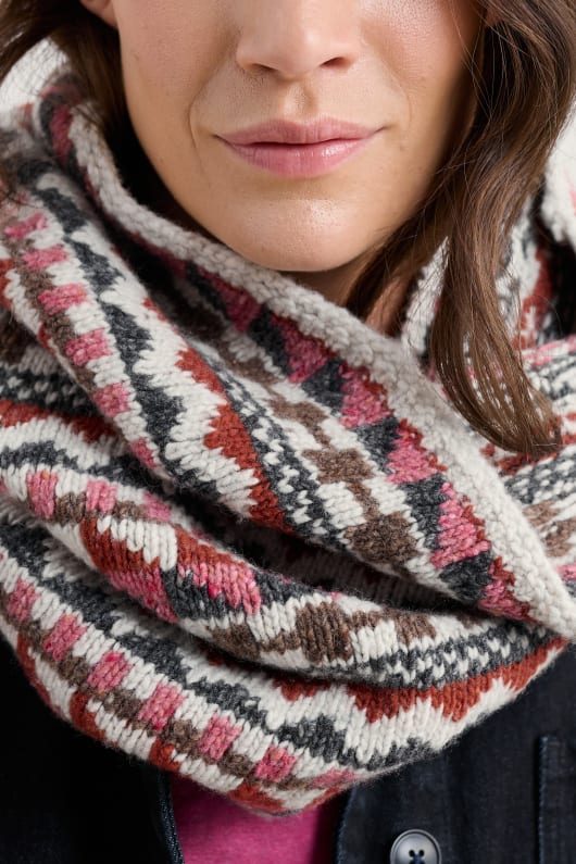 weatherhill fair isle de lana mezcla redecilla
