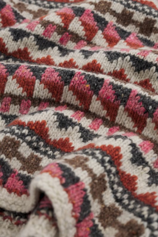 weatherhill fair isle de lana mezcla redecilla