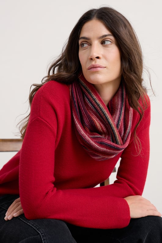afrutado redecilla hecho con lana de merino