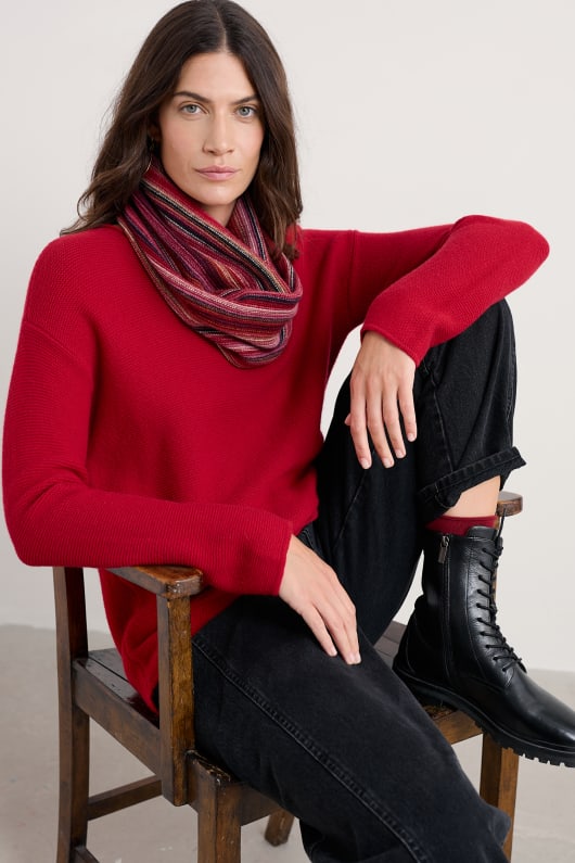 afrutado redecilla hecho con lana de merino