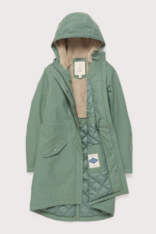planta de hunter parka abrigo impermeable