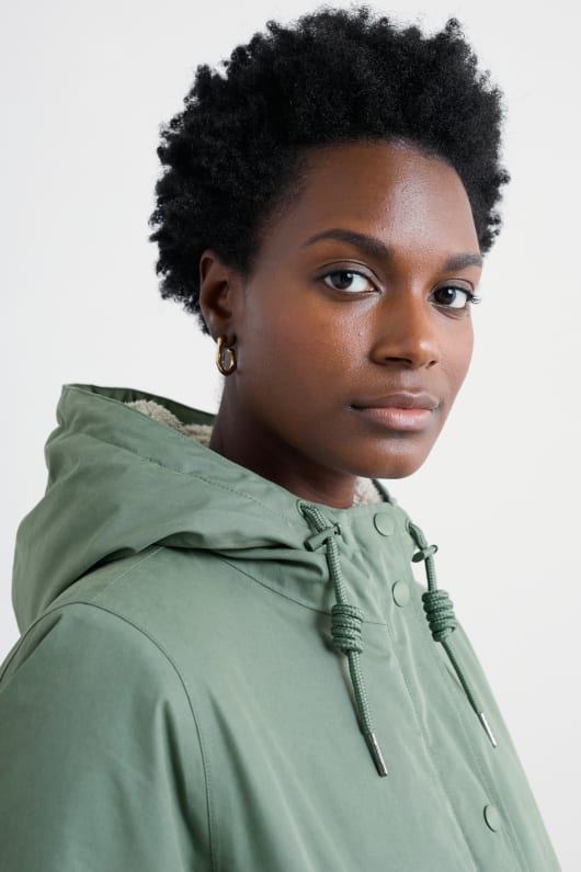 planta de hunter parka abrigo impermeable