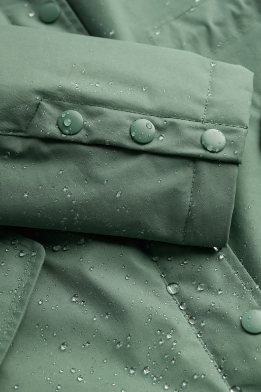 planta de hunter parka abrigo impermeable